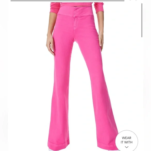 Alice And Olivia Flare Leg Jeans